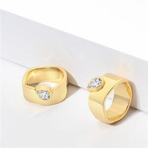 18K Gold-Plated Minimalist Design Ring